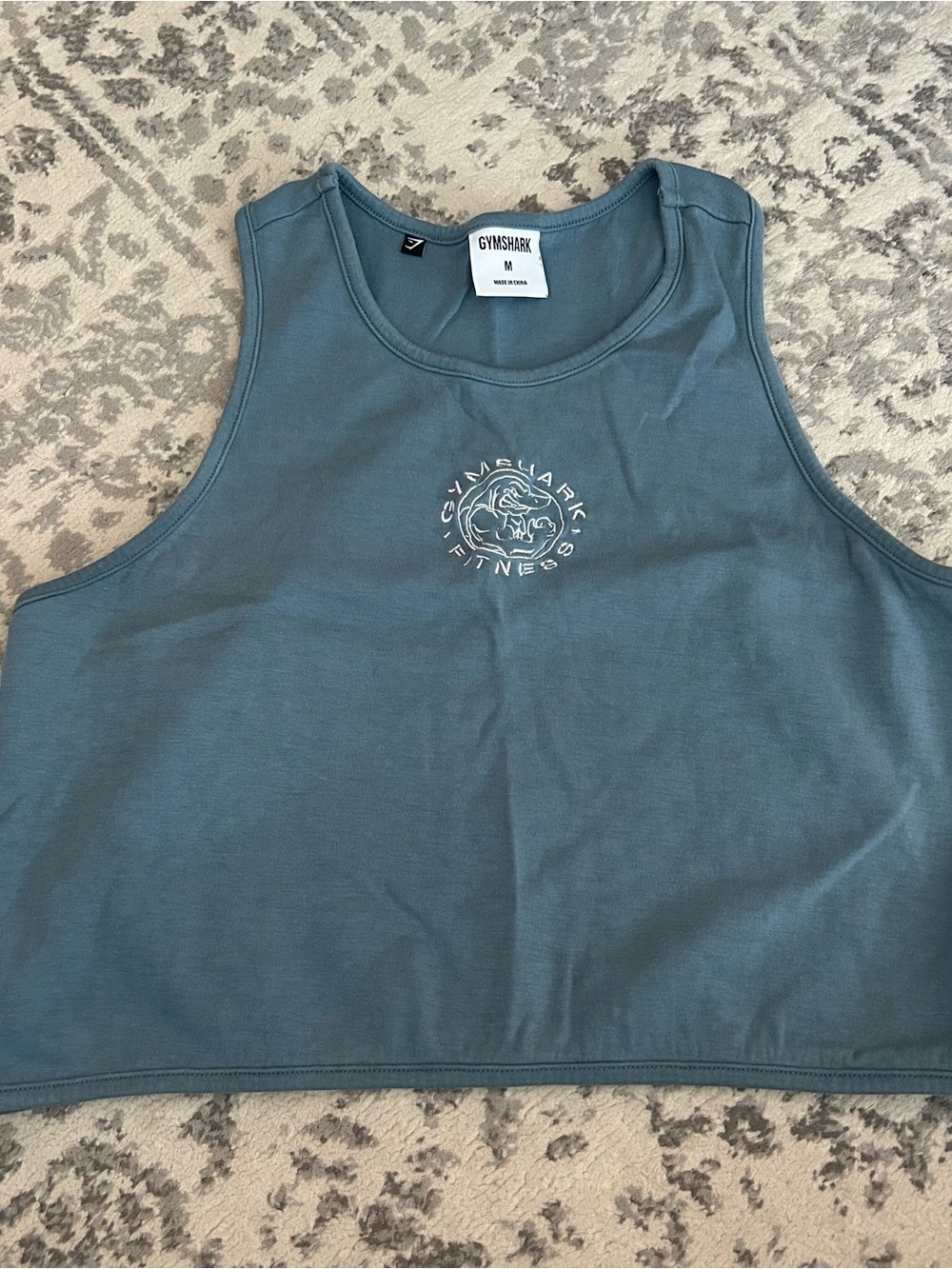 Gymshark Legacy Women’s Slate Blue Cropped Tank Top